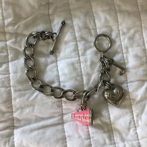 Juicy Couture Silver Charm Bracelet